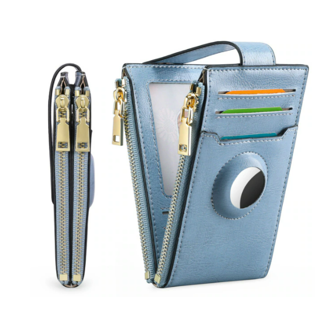 Ladies AirTag Leather Purse - Trax4u