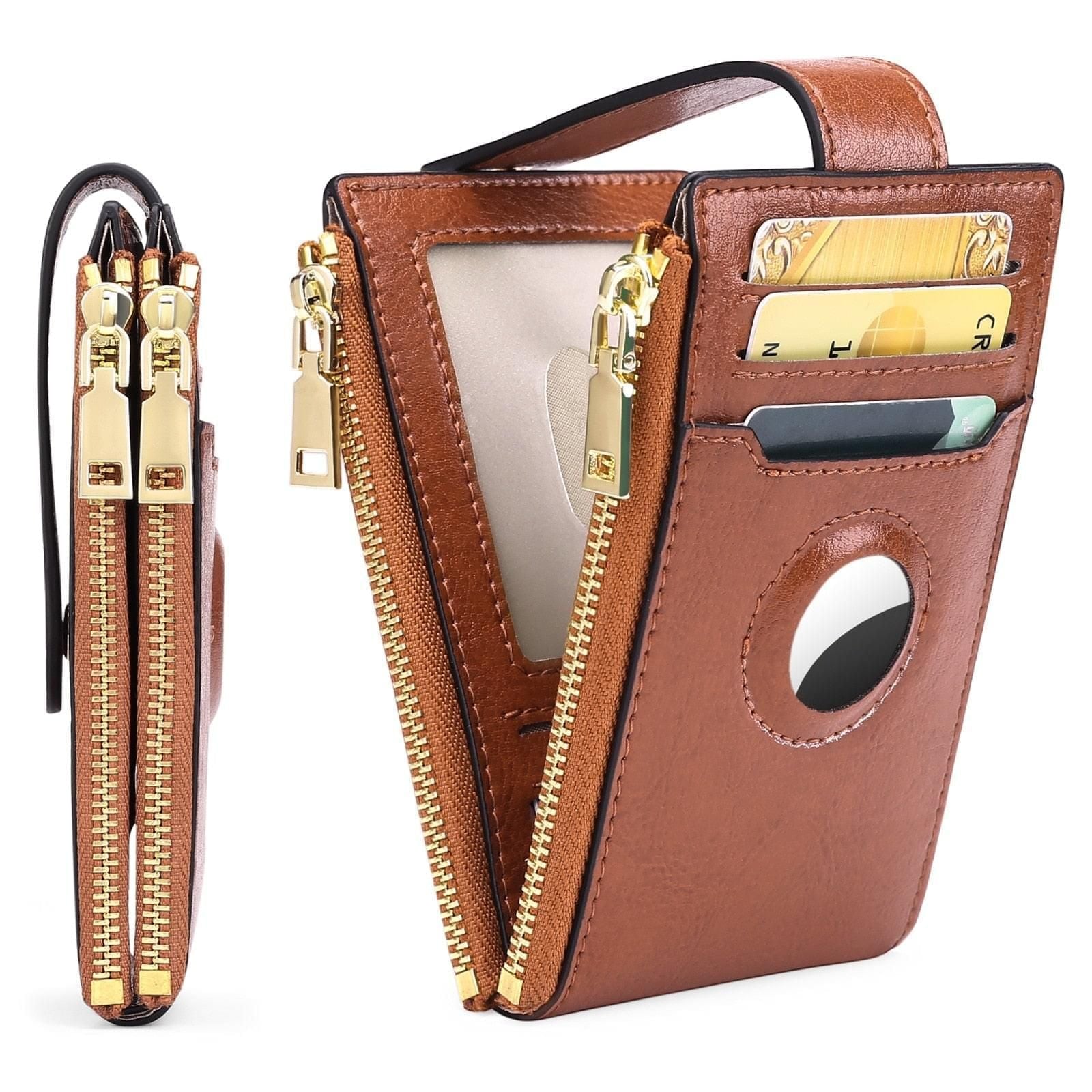Ladies AirTag Leather Purse - Trax4u