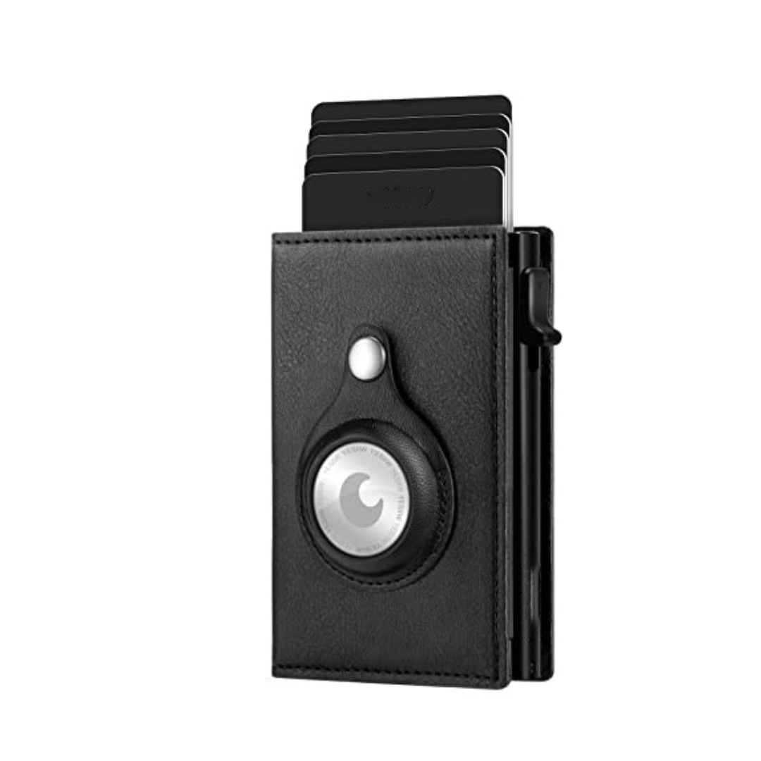 Pop-up AirTag Leather Wallet - Trax4u