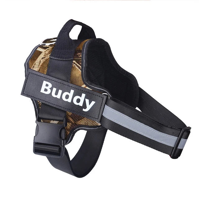 Dog Harness Reflective Breathable Adjustable Pet Harness For Dog Vest ID Custom Patch Outdoor Walking Dog Supplies Trax4u