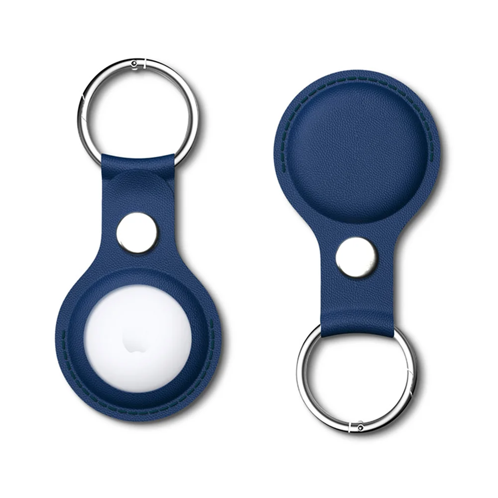 Vothoon PU Leather Case for Apple Airtag Protective Case Cover for Apple Locator Tracker Anti lost Device Keychain Trax4u