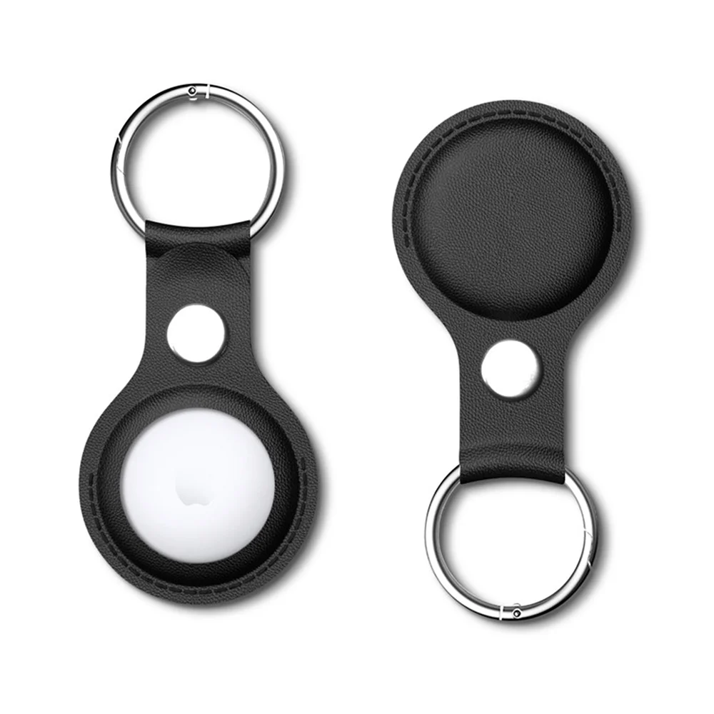 Vothoon PU Leather Case for Apple Airtag Protective Case Cover for Apple Locator Tracker Anti lost Device Keychain Trax4u