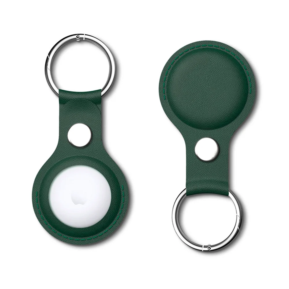 Vothoon PU Leather Case for Apple Airtag Protective Case Cover for Apple Locator Tracker Anti lost Device Keychain Trax4u