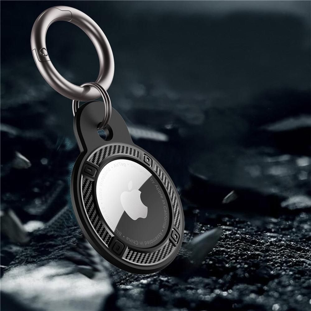Keychain for AirTag Carbon