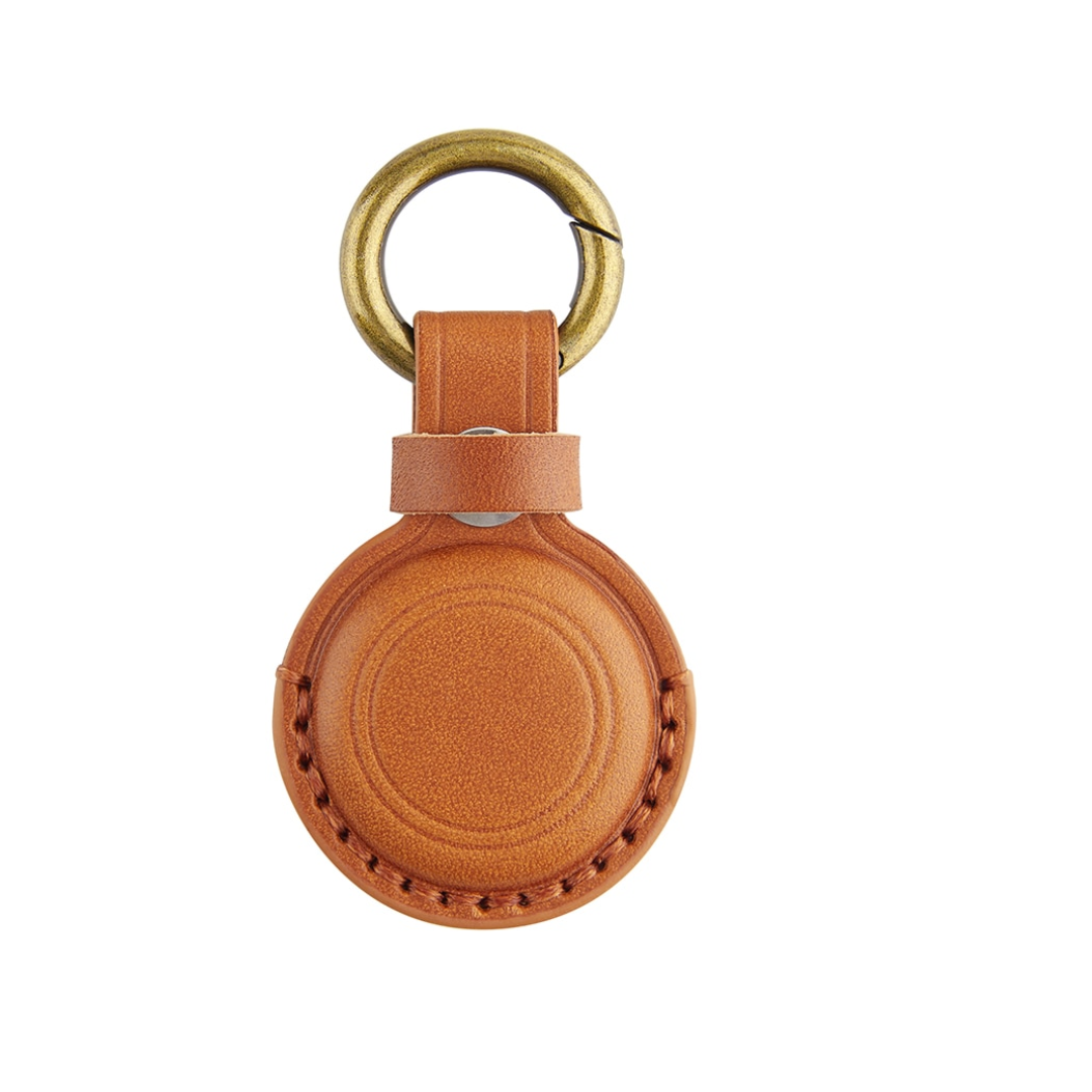Leather Airtag Keychain