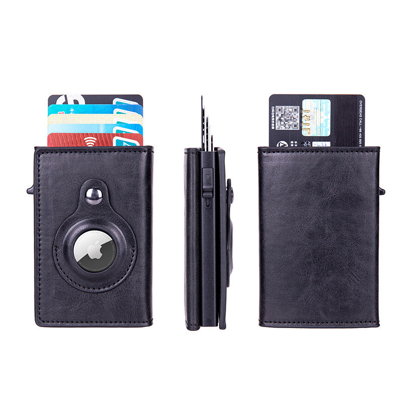 Pop-up AirTag Leather Wallet Trax4u