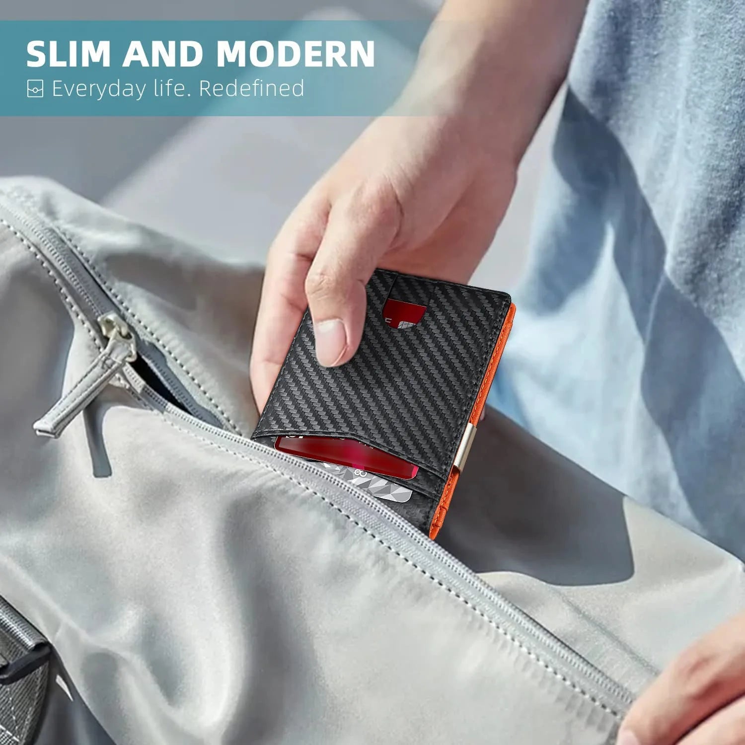 Men's popular wallet with 12 card slots, anti-theft RFID card function, and a US dollar bill compartment, durable Trax4u