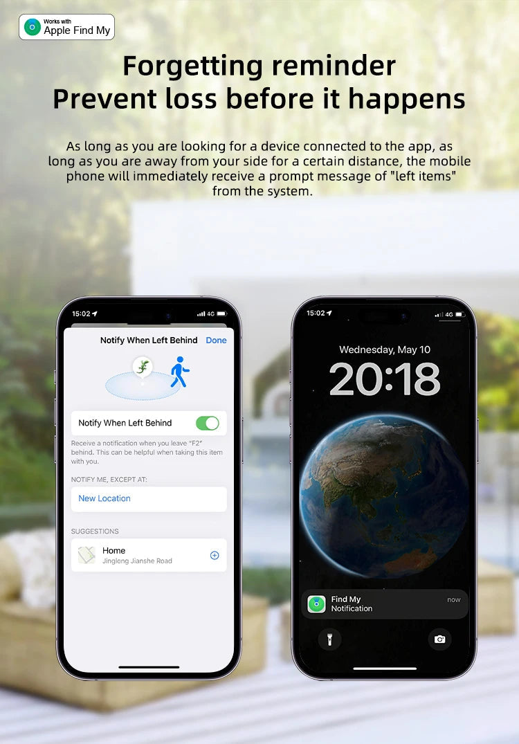 Timethinker Bluetooth GPS Tracker Smart Tag Airtag Work with Apple Find My APP ITag  Locator Air Tags Pet Key Finder for iOS Trax4u