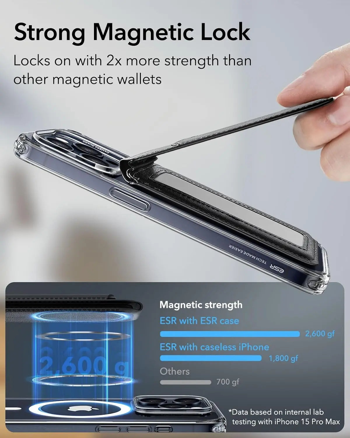 2 in 1 Wallet Stand Magnetic Card Holder Compatible for iPhone 17 16 15 Pro Max Adjustable Foldable Leather Phone Stand Trax4u