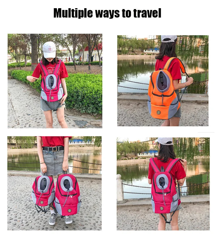 Dog Carrier Bag Pet Dog Transport Backpack For Small Dogs Travel Breathable Dog Carrier Puppy Carrier Pets Carrying Supplies Trax4u
