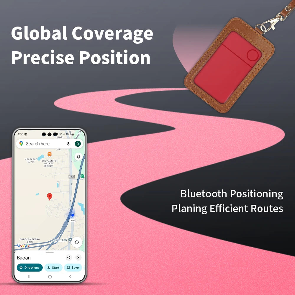 Recharging Card Long-Distance Tracker App Remote Locating Finder for Android Google Find Hub Smart Tag for Pixel Xiaomi Vivo GMS Trax4u