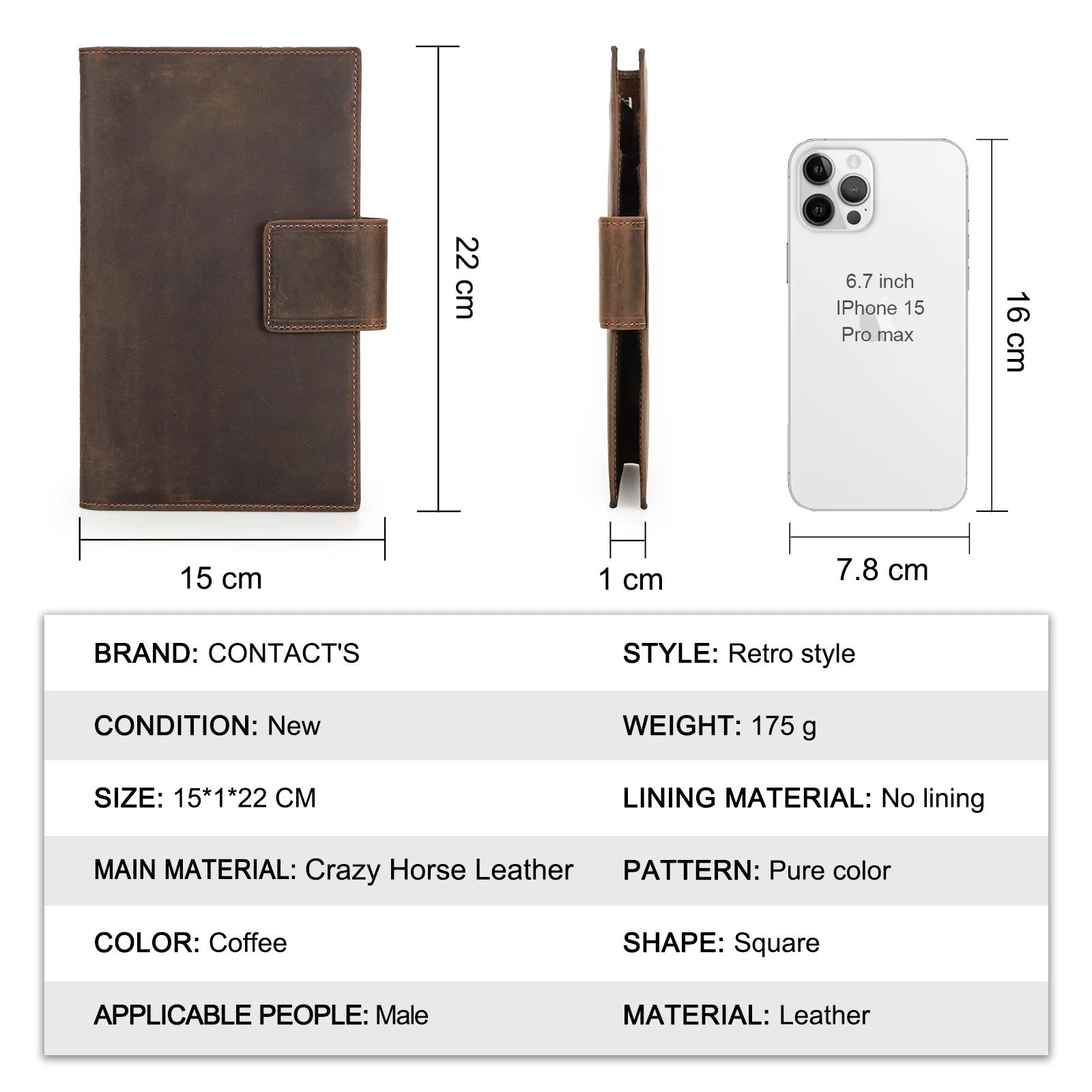 CONTACT'S Genuine Leather Family Passport Clutch Wallets RFID Card Holder AirTag Slot Passport Cover Families Travel Bag Handbag Trax4u