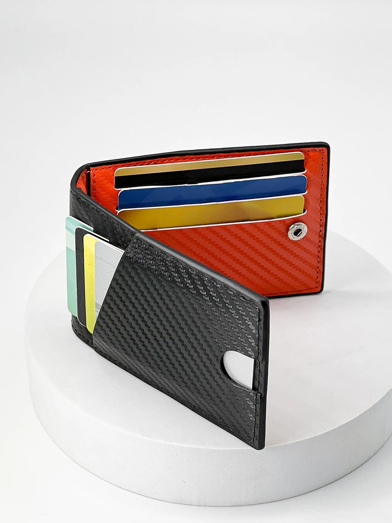 Fashion Business Carbon Fiber Men's Card Case Anti-theft Brush Multi Card Holder Card Case Trax4u