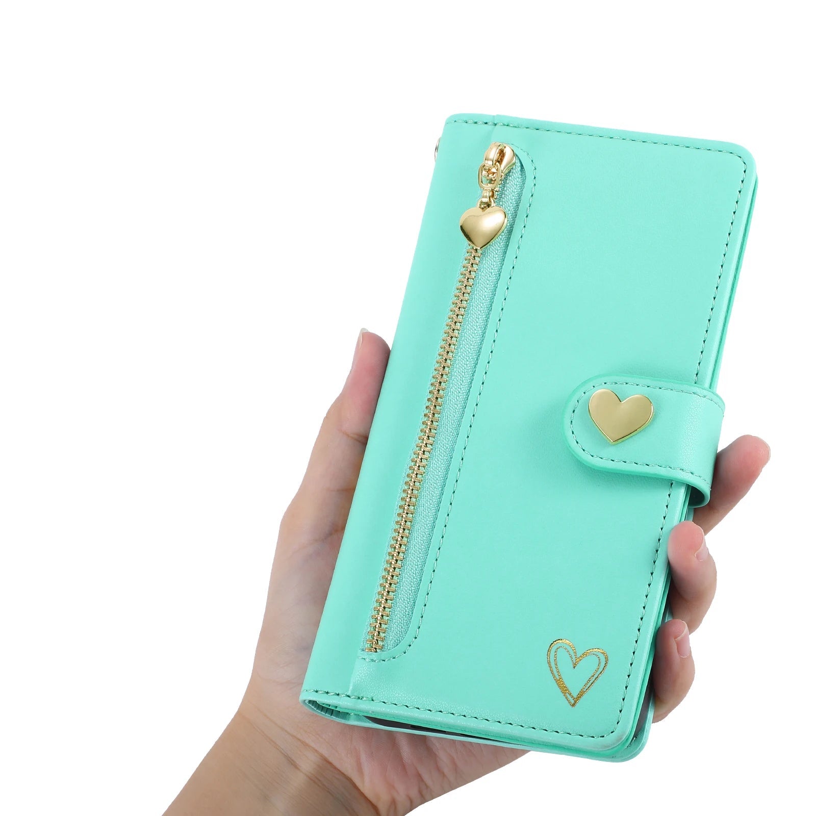Zipper Cards Solt Wallet Leather Case For Samsung Galaxy S26 Ultra S25 S24 S22 Plus S21 FE A16 A26 A36 A56 A34 A54 Purse Cover Trax4u
