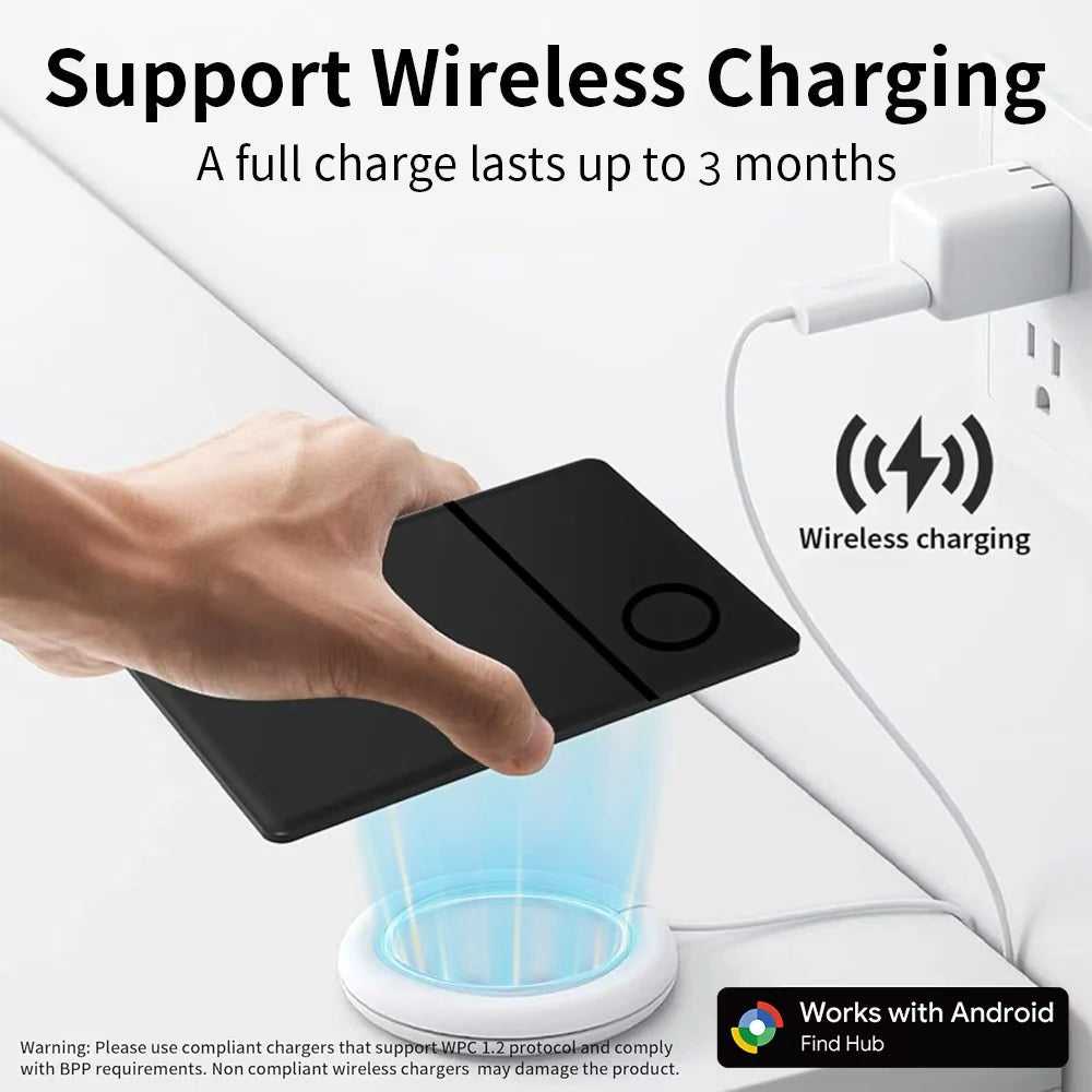 Recharging Card Long-Distance Tracker App Remote Locating Finder for Android Google Find Hub Smart Tag for Pixel Xiaomi Vivo GMS Trax4u