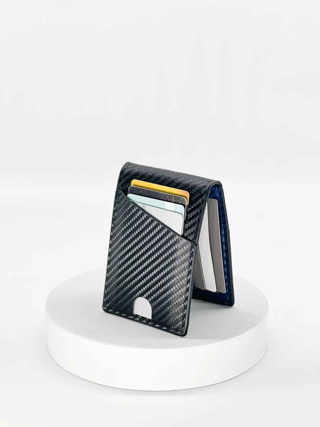 Fashion Business Carbon Fiber Men's Card Case Anti-theft Brush Multi Card Holder Card Case Trax4u