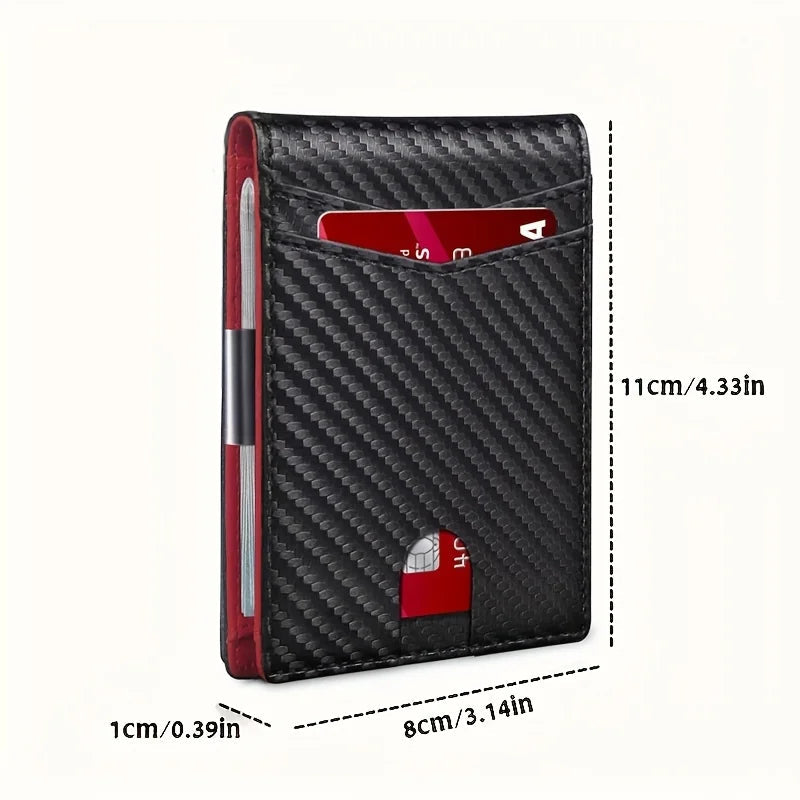 Men's popular wallet with 12 card slots, anti-theft RFID card function, and a US dollar bill compartment, durable Trax4u