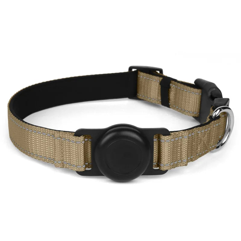 Dog Collar with Airtag Holder Ultra-Durable Comfortable Padded Heavy Duty Dog Collars for Small Medium Large Dogs Trax4u