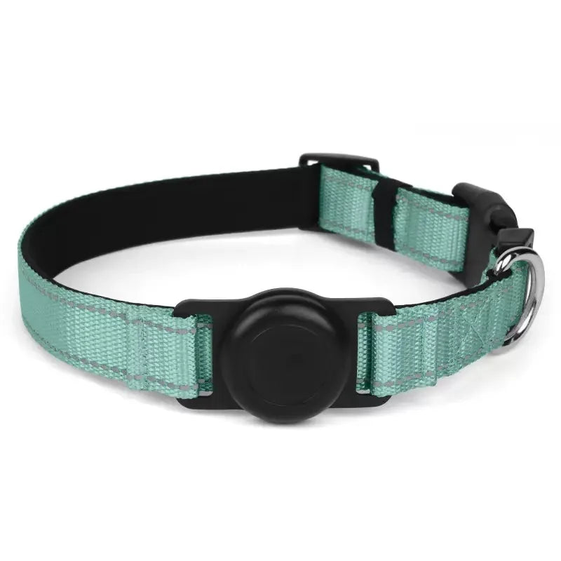 Dog Collar with Airtag Holder Ultra-Durable Comfortable Padded Heavy Duty Dog Collars for Small Medium Large Dogs Trax4u