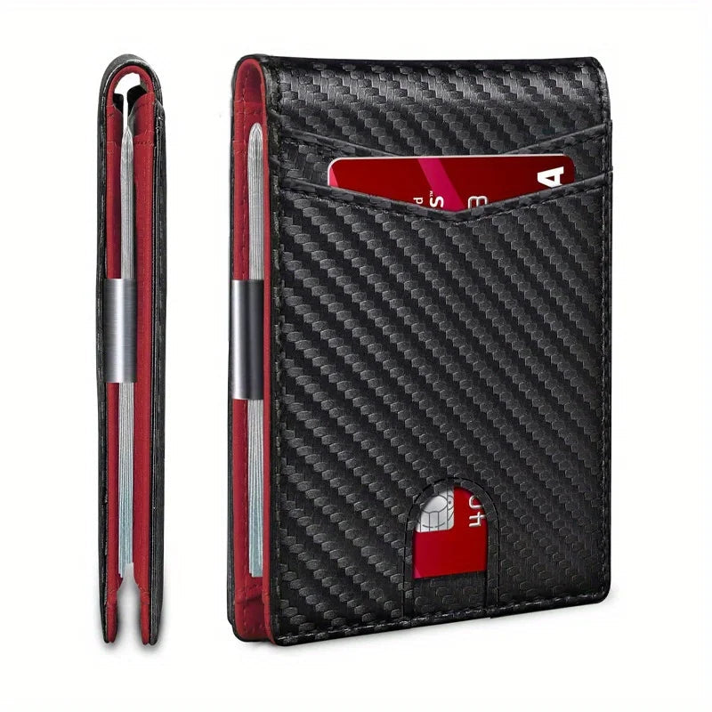 Men's popular wallet with 12 card slots, anti-theft RFID card function, and a US dollar bill compartment, durable Trax4u