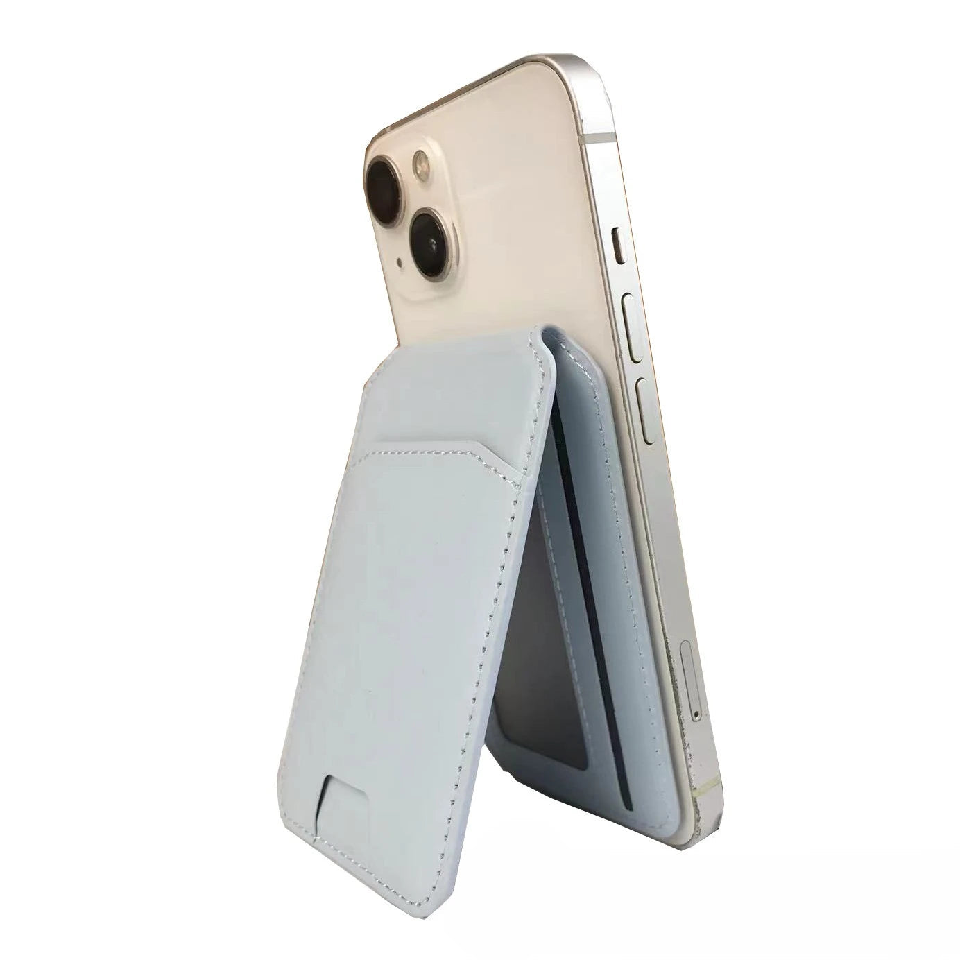2 in 1 Wallet Stand Magnetic Card Holder Compatible for iPhone 17 16 15 Pro Max Adjustable Foldable Leather Phone Stand Trax4u