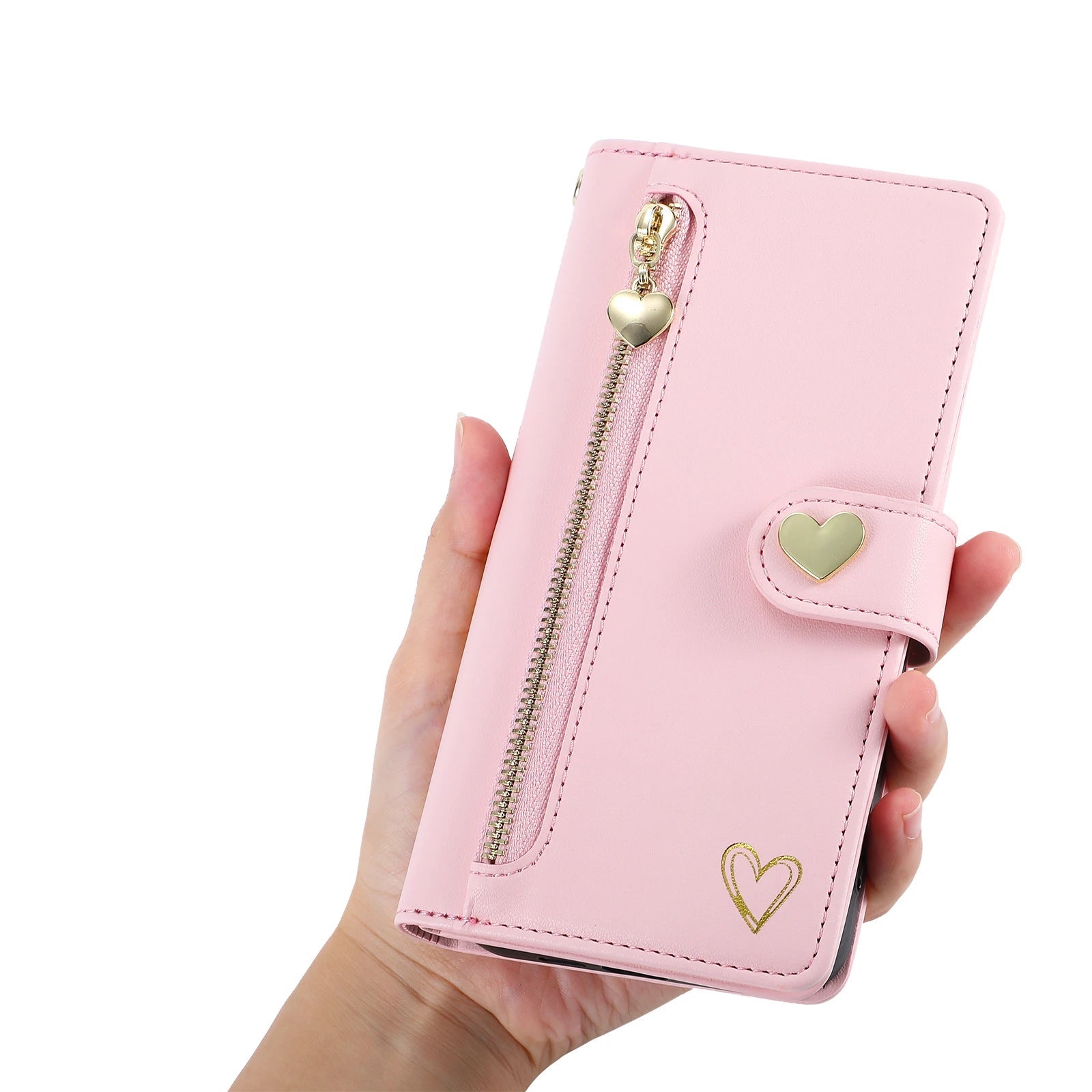 Zipper Cards Solt Wallet Leather Case For Samsung Galaxy S26 Ultra S25 S24 S22 Plus S21 FE A16 A26 A36 A56 A34 A54 Purse Cover Trax4u