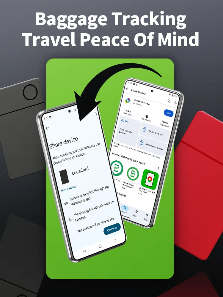 Recharging Card Long-Distance Tracker App Remote Locating Finder for Android Google Find Hub Smart Tag for Pixel Xiaomi Vivo GMS Trax4u