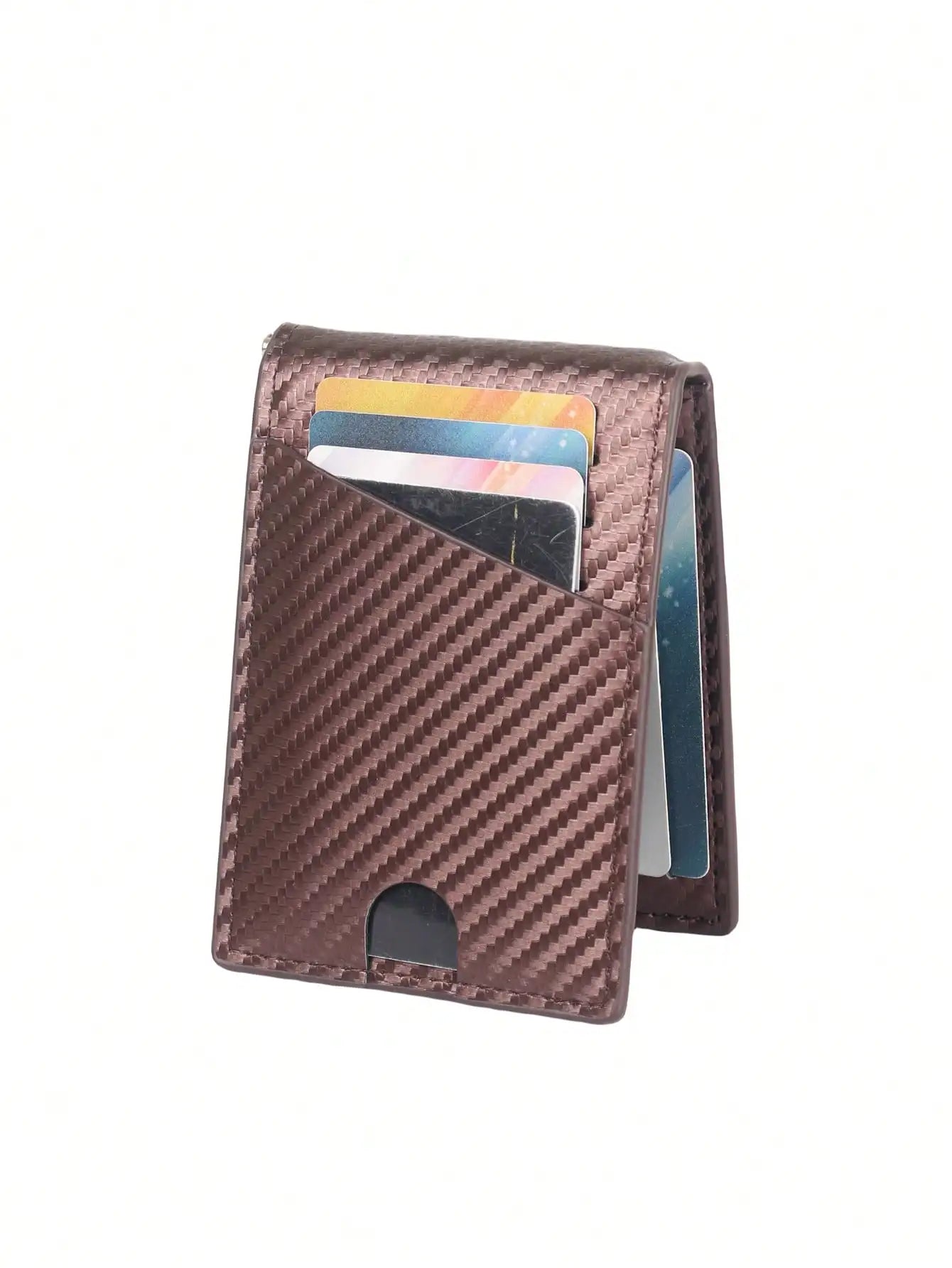 Fashion Business Carbon Fiber Men's Card Case Anti-theft Brush Multi Card Holder Card Case Trax4u