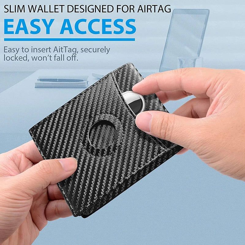Smart Trifold AirTag Wallet