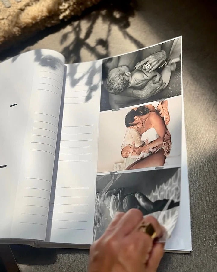 TINY STEPS | Baby Linen Photo Album Trax4u