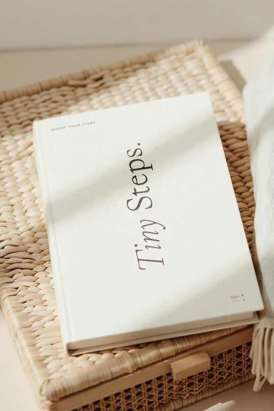 TINY STEPS | Baby Linen Photo Album Trax4u
