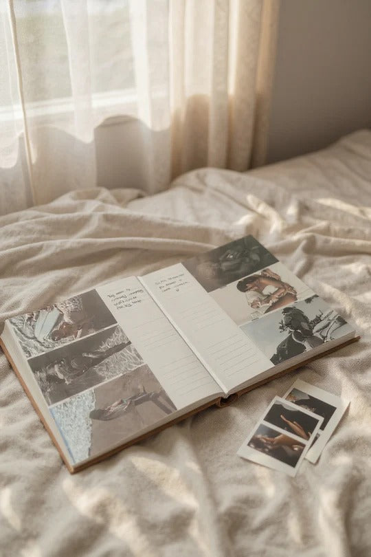 TINY STEPS | Baby Linen Photo Album Trax4u