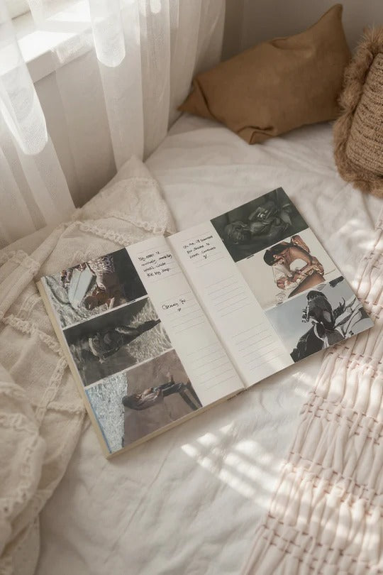 TINY STEPS | Baby Linen Photo Album Trax4u